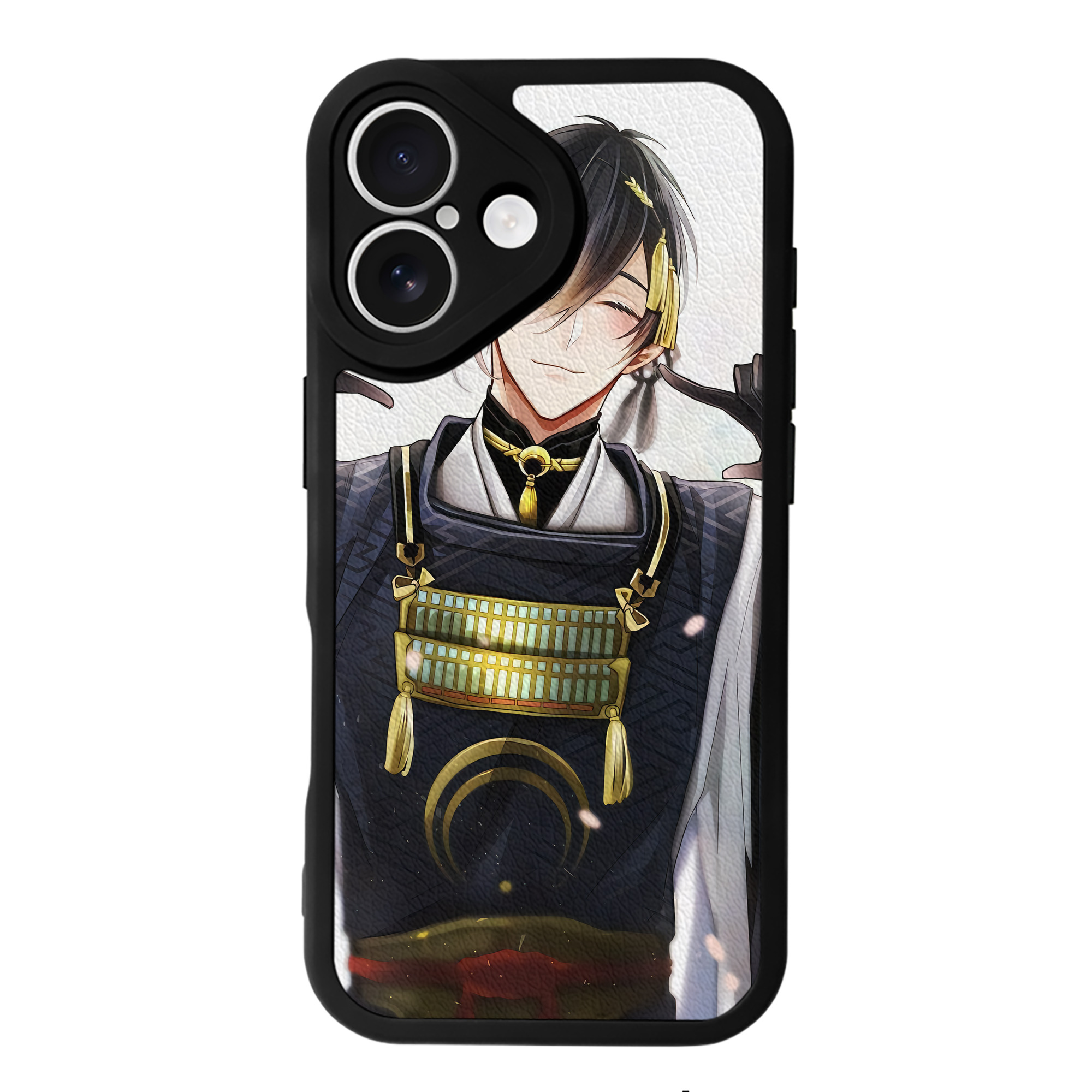 （画像用） 刀剣乱舞 Touken Ranbu 【iPhone 16シリーズ対応】シリコンスマホケース（レザー調） 材質：シリコン